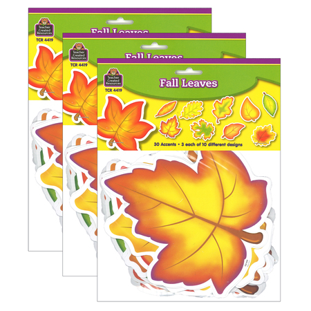 TEACHER CREATED RESOURCES Fall Leaves Accents, PK90 TCR4419